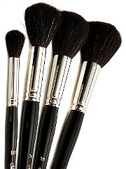 Silver Brush Black Round/Oval Mop Brushes