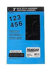 HeadLine Black Vinyl Stick-On Letters or Numbers