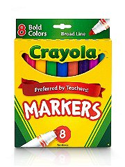 Crayola Broad Line Markers - Bold 8 Count