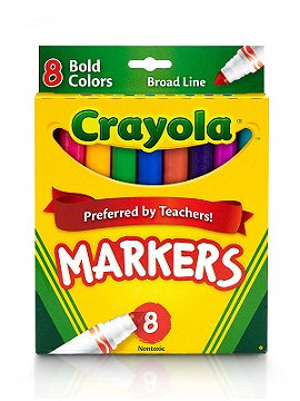 Crayola Broad Line Markers - Bold 8 Count