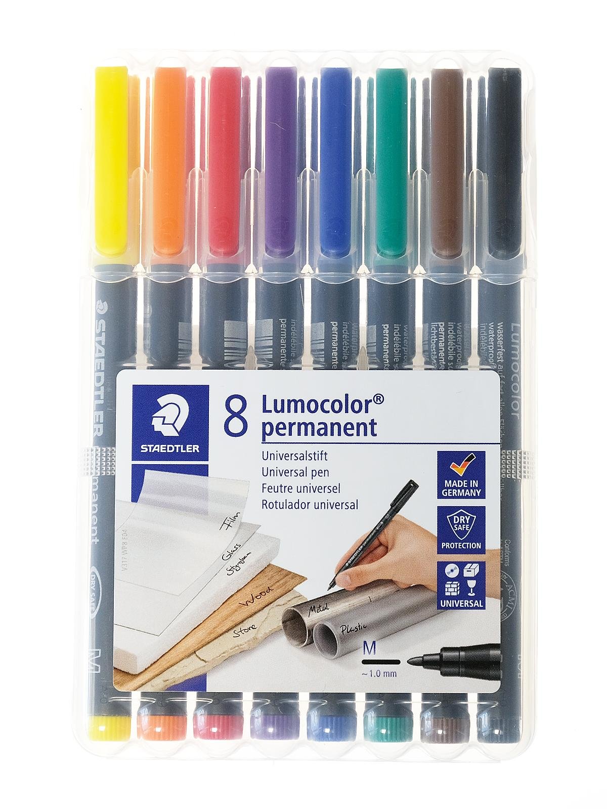 8 Colors Super Metal Marker Model Coloring Marker Pen Set