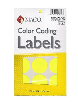 Maco Color Coding Labels