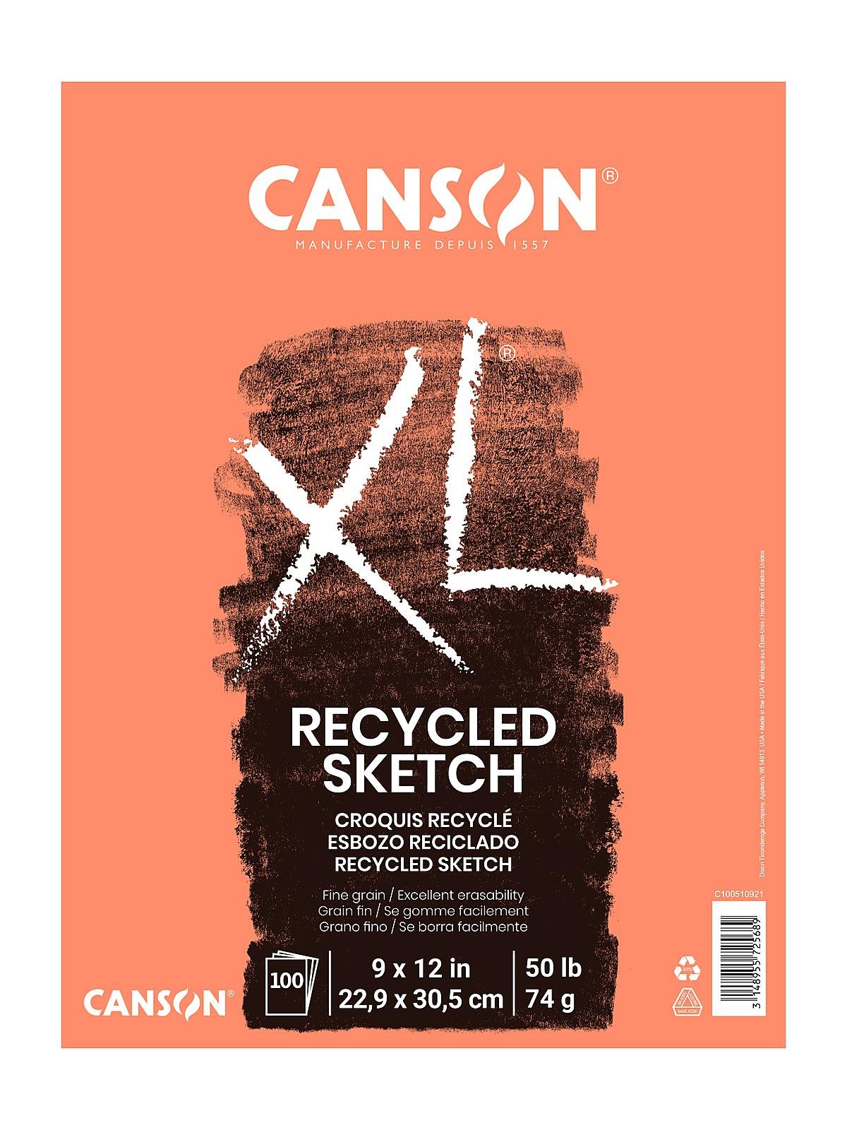 Canson XL Recycled Sketch Pads