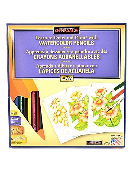 General's Learn  Watercolor Pencil Techniques Now! Kit #70