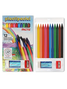General's Factis Plasti-Pastels - 12 Color Set