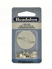 Beadalon Fold-over Crimp Cord Ends