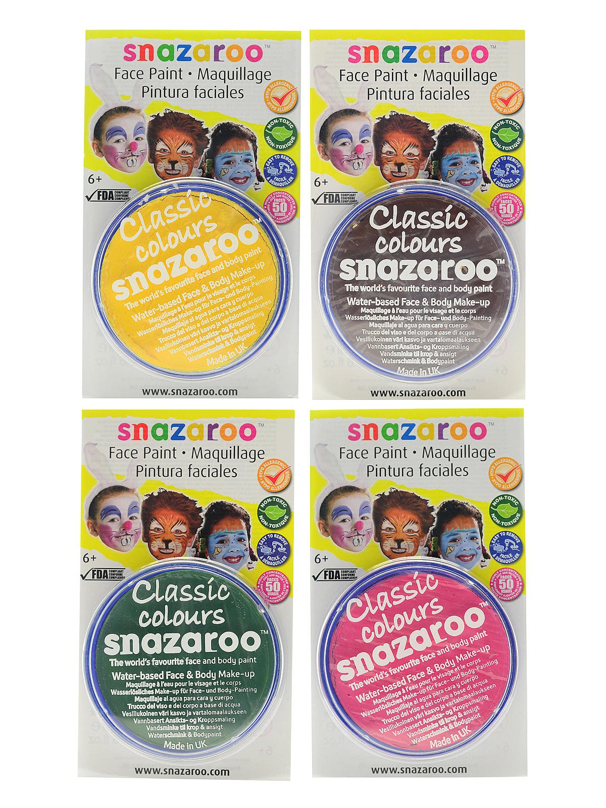 Snazaroo Classic Face Paint, 18ml, Orange