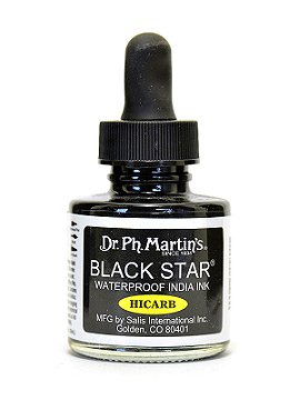 Dr. Ph. Martin's Black Star Waterproof India Ink