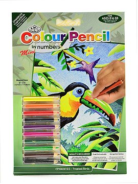 Royal & Langnickel Mini Color Pencil By Number Kits
