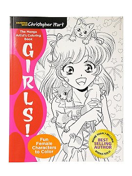 GetCreative6 The Manga Artist's Coloring Book: Girls
