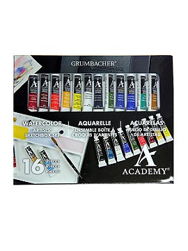 Grumbacher Academy Watercolor Artists&#39; Sketchbox Set