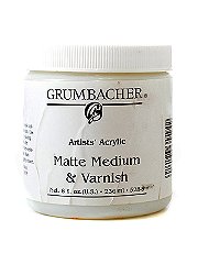 Grumbacher Artists' Acrylic Matte Medium & Varnish