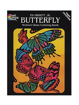 Dover Butterfly Stained Glass Coloring Book