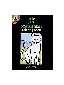 Dover Cats-Stained Glass Coloring Book