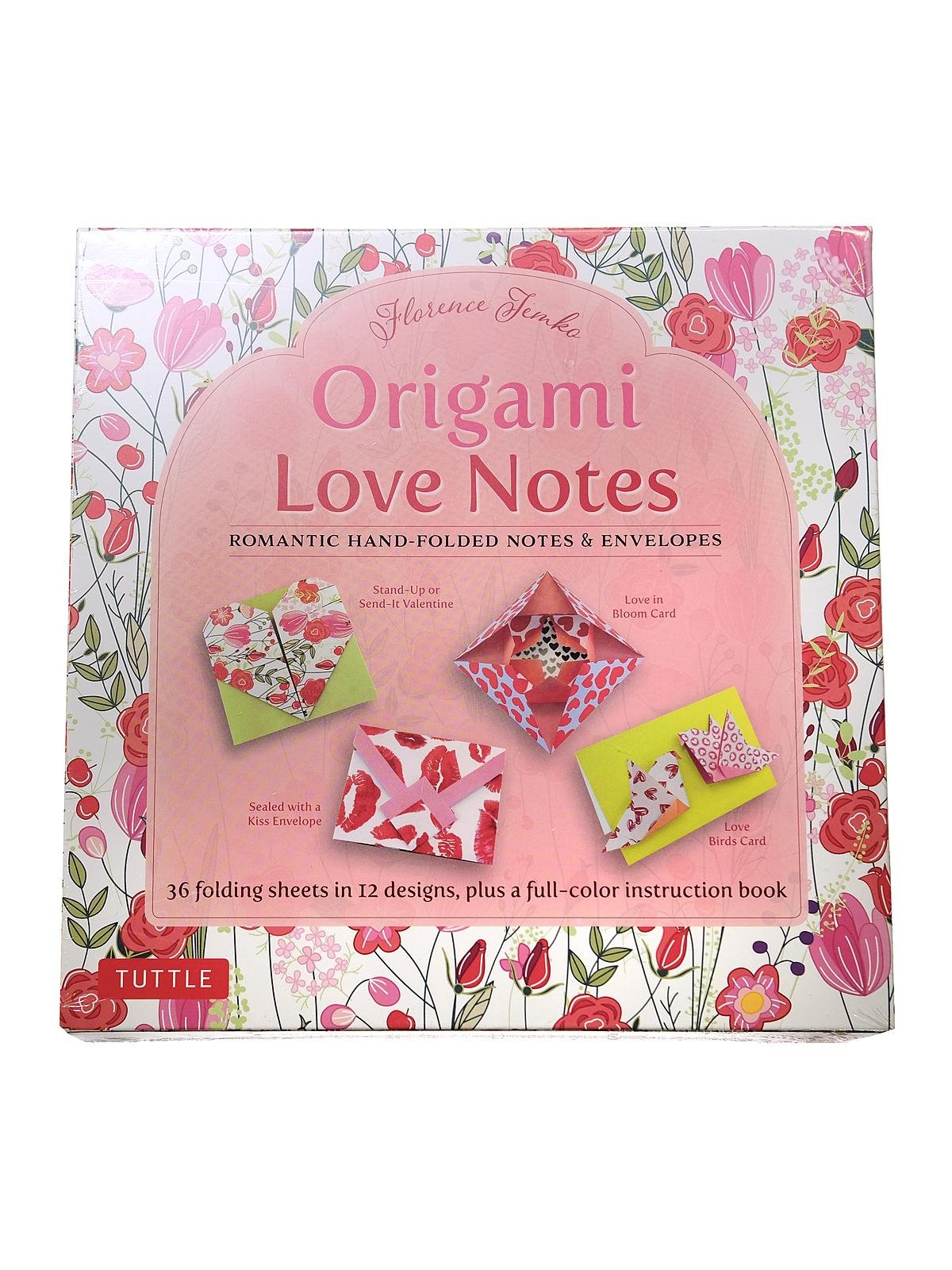 Origami Love Notes Kit: Romantic Hand-Folded Notes & Envelopes: Kit with  Origami Book, 12 Original