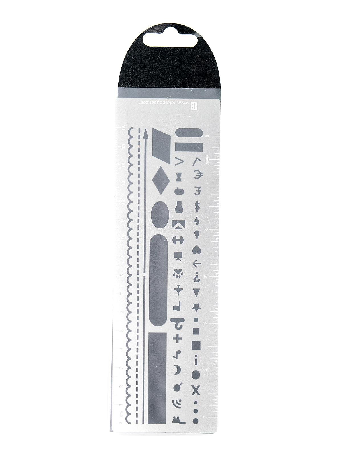 Metal Stencil Bookmark for Bullet Journals: Peter Pauper Press