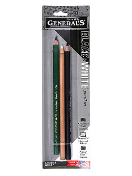 General's Black and White Pencil Set