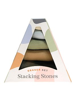 Chronicle Books Stacking Stones Eraser Set