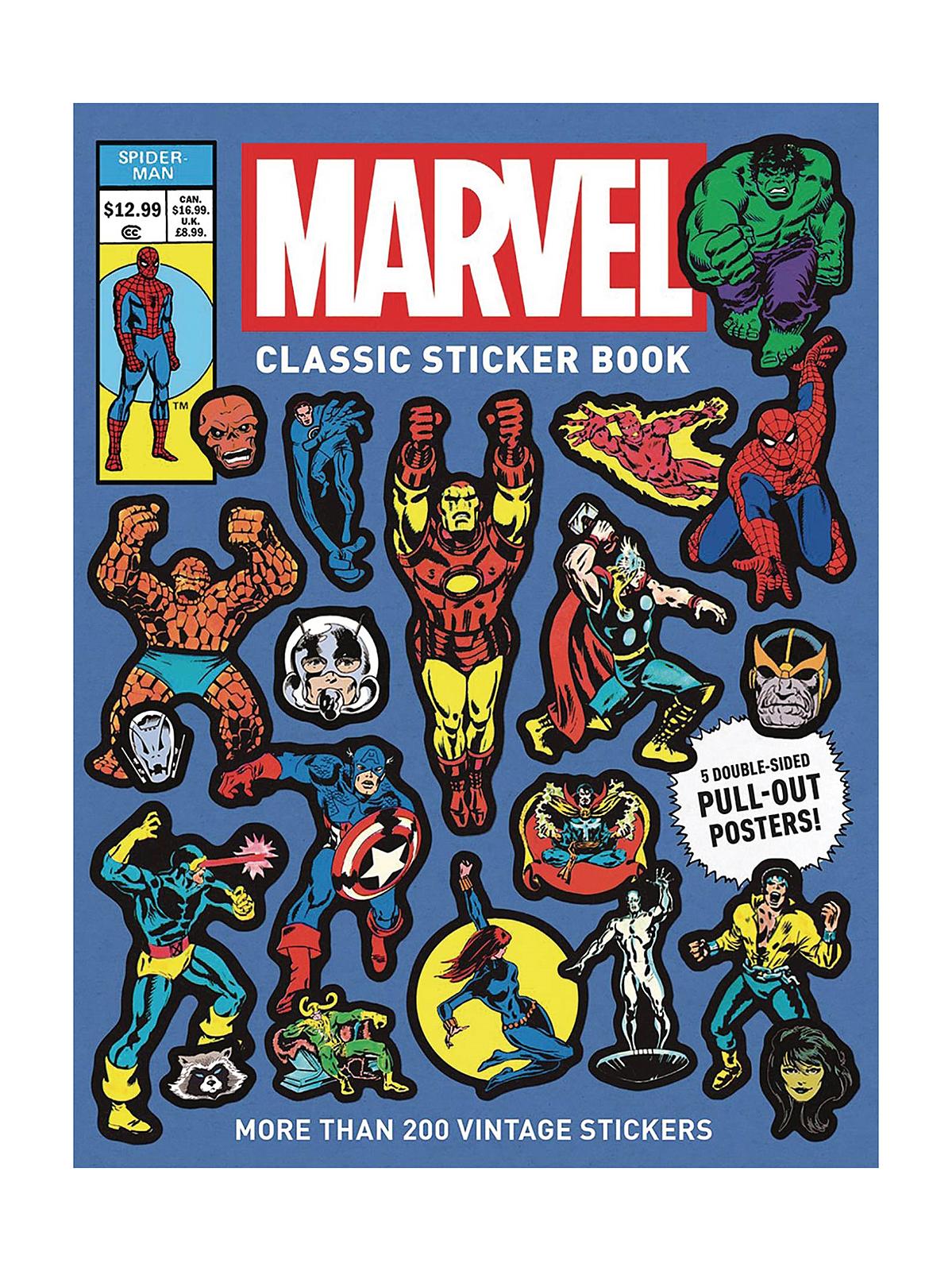 Marvel kids' travel activity desk with crayons, markers, sticker