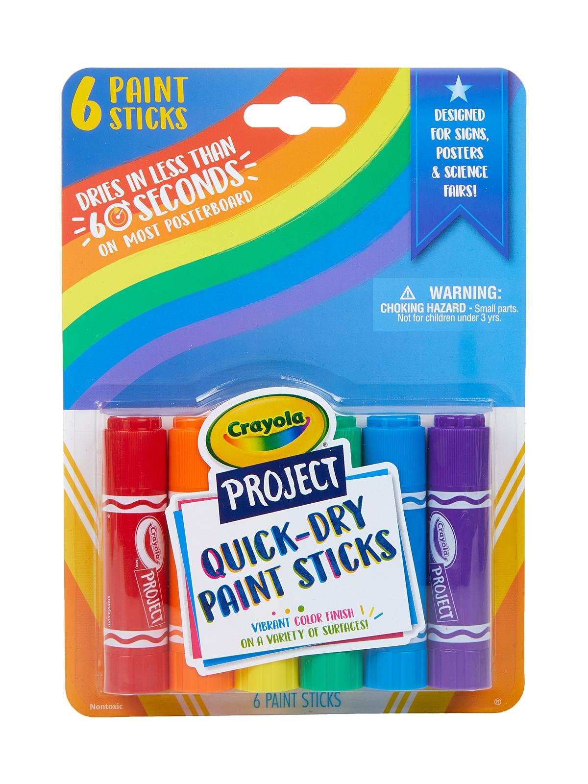 Crayola Project Quick-Dry Paint Sticks