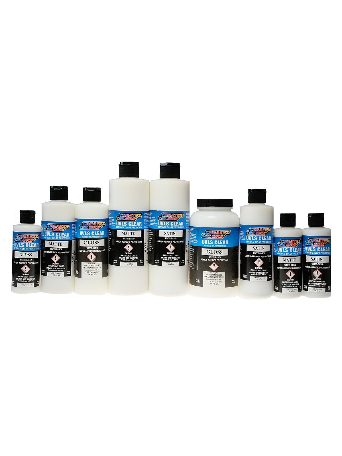 US Art Supply Clear Matte Topcoat Acrylic Airbrush Paint, 8 oz.