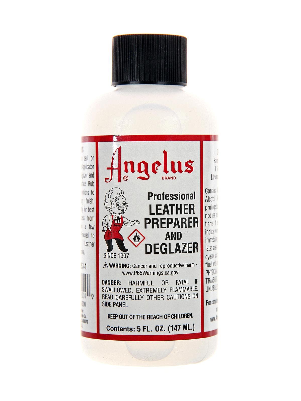 Angelus Professional Leather Preparer & Deglazer 1oz Bottle Use