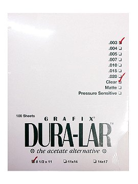 Grafix Clear Dura-Lar Acetate Alternative Packs