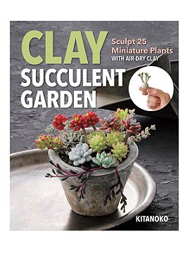 Stash Books Clay Succulent Garden
