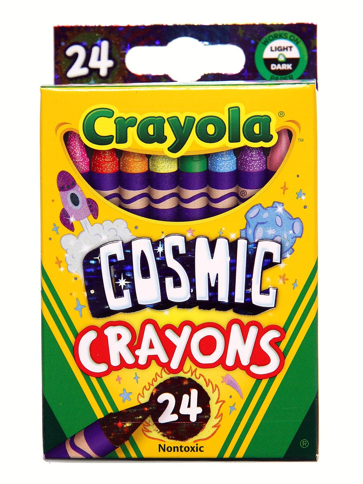 Crayola Glitter and Pearl Crayons, 8 Count Each