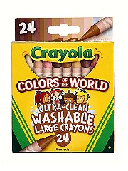 Crayola Colors of the World Ultra-Clean Washable Large Crayons