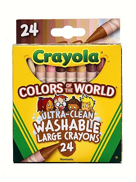 Crayola Colors of the World Ultra-Clean Washable Large Crayons