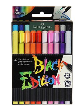 Faber-Castell Black Edition Felt Tip Brush Pens