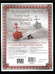 Riverside Paper Company Black Heavyweight Groundwood Construction Paper