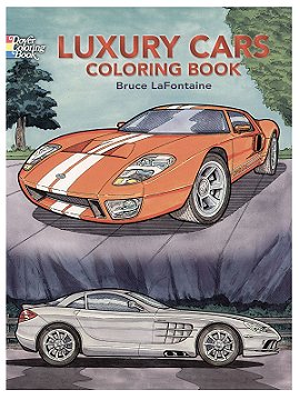 Dover Luxury Cars Coloring Book