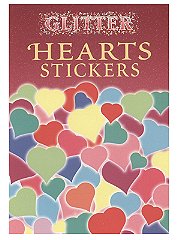 Dover Glitter Hearts Stickers