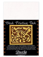 Black Ink Thai Mulberry Block Printing Paper Packs