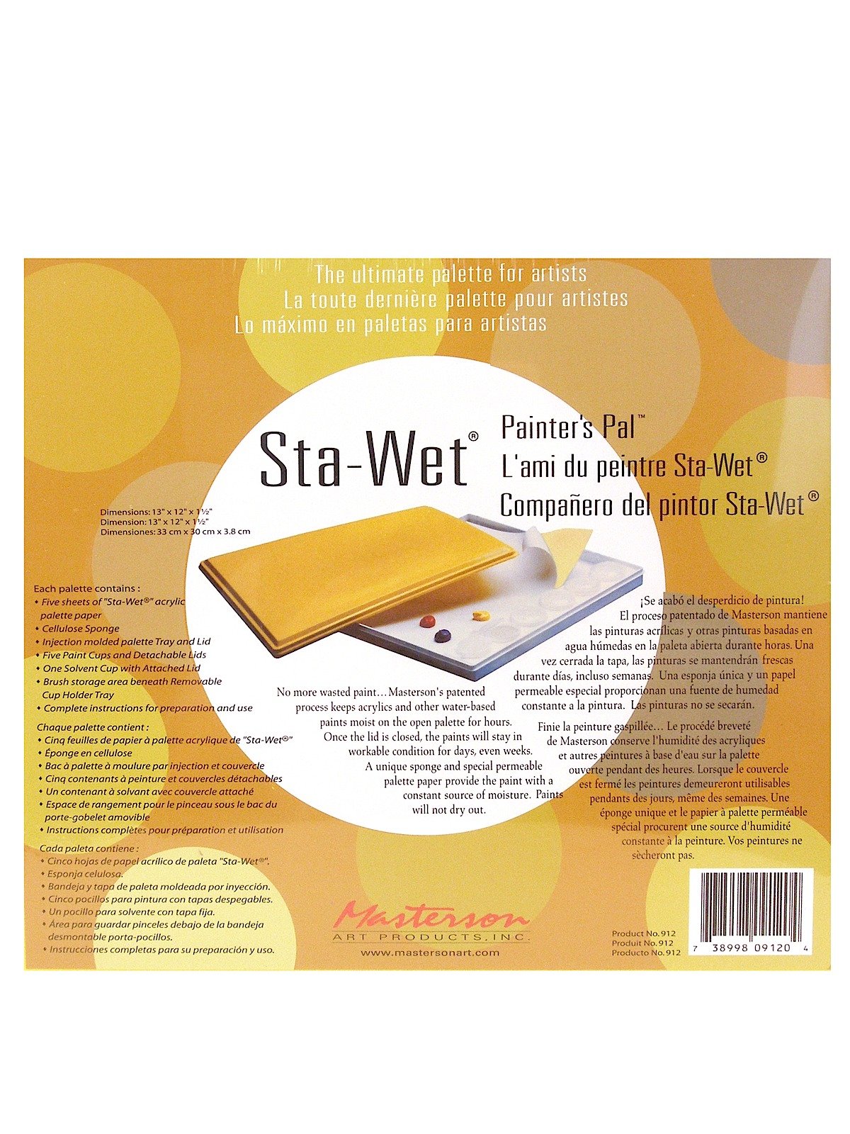 Masterson Sta-Wet Palettes Refills - Papers/Sponges