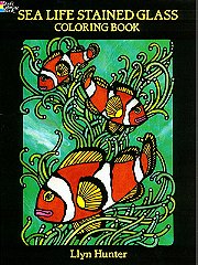Dover Sea Life Stained Glass Coloring Book