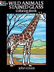 Dover Wild Animals Stained Glass Coloring Book