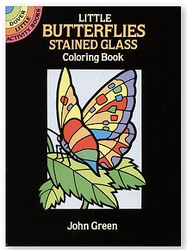 Dover Little Butterflies Stained Glass Coloring Book
