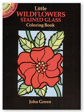 Dover Little Wildflowers Stained Glass Coloring Book