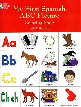 Dover My First Spanish ABC Picture Coloring Book