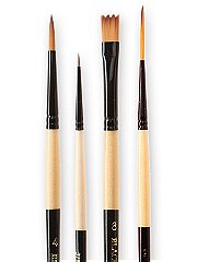 Dynasty Black Gold Series Synthetic Brushes Short Handle