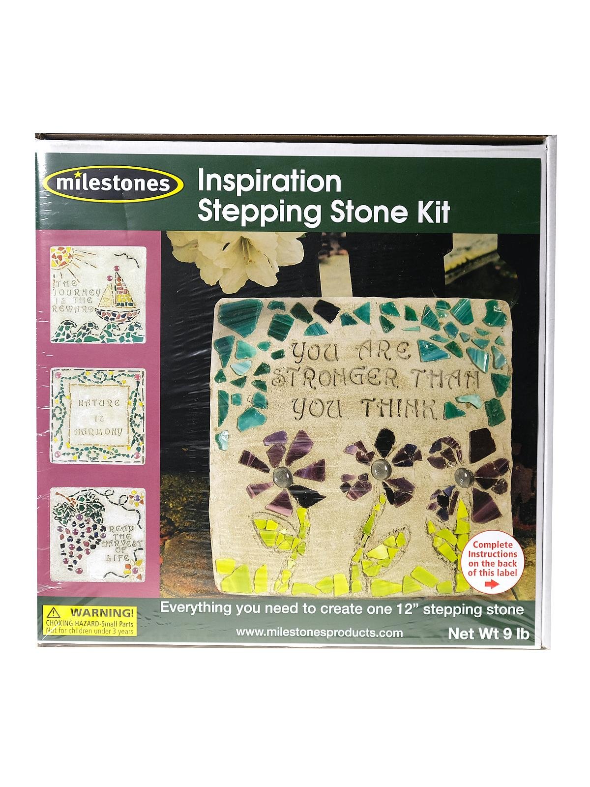 Kids' Mosaic Stepping Stone Kit - Milestones - Made In USA New