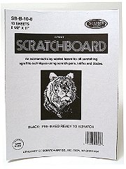 Scratch Art Black Coated Scratchboards