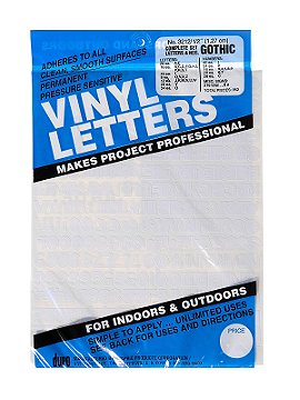 Duro Gothic Vinyl Letters Sets