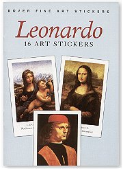 Dover Leonardo: 16 Art Stickers