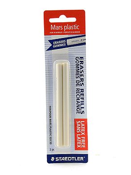 Staedtler Mars White Plastic Stick Eraser and Refills