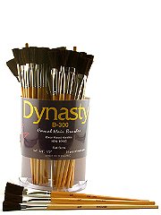 Dynasty B-300 Camel Hair Flat Brushes in Canister