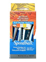 Speedball Block Printing Metallic Ink Set